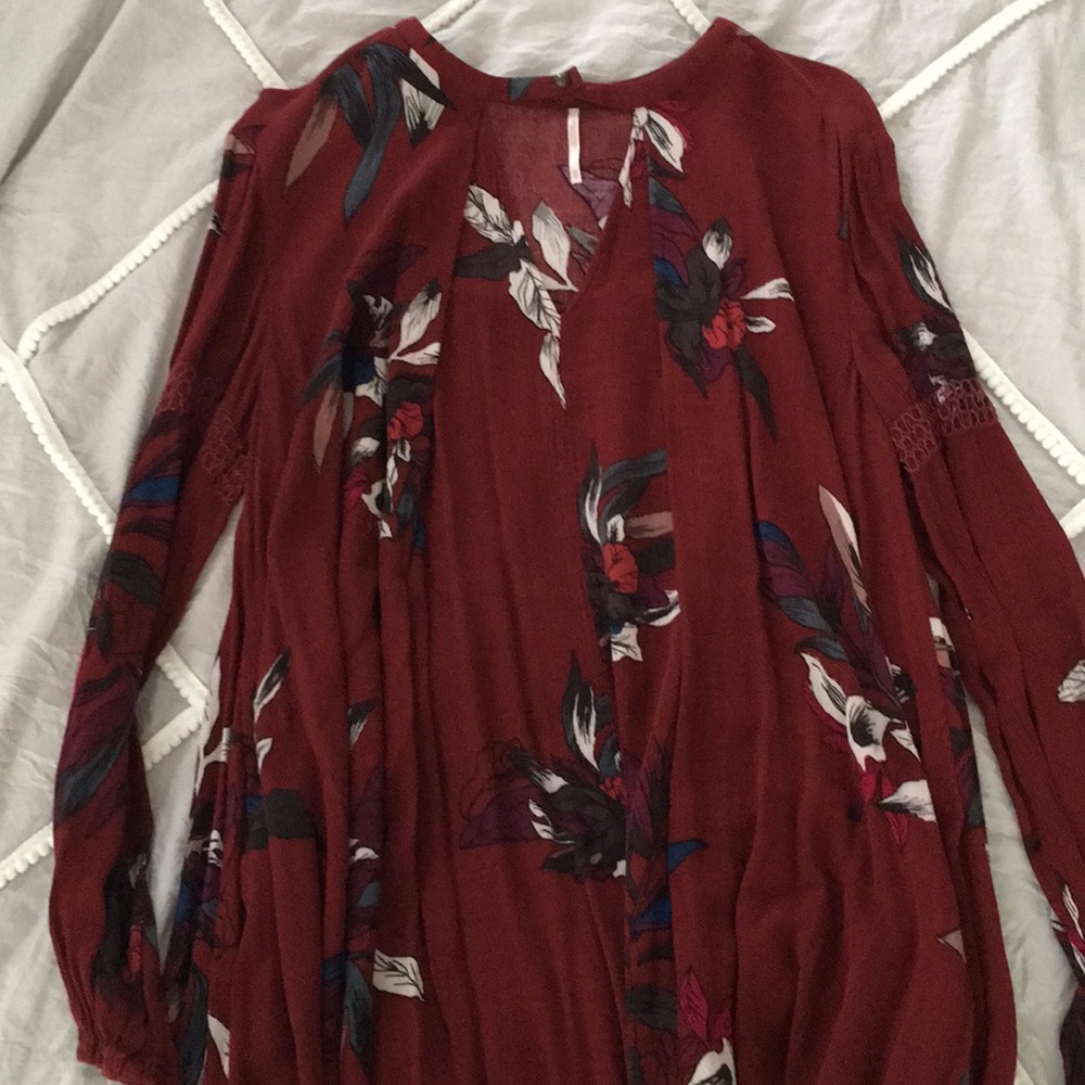 Free People Floral Tunic